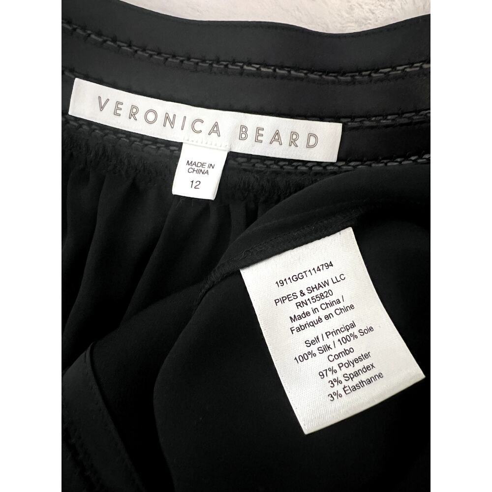 Veronica Beard Yumi Silk Pintuck Pleated Button-Up Shirt - Picture 5 of 6